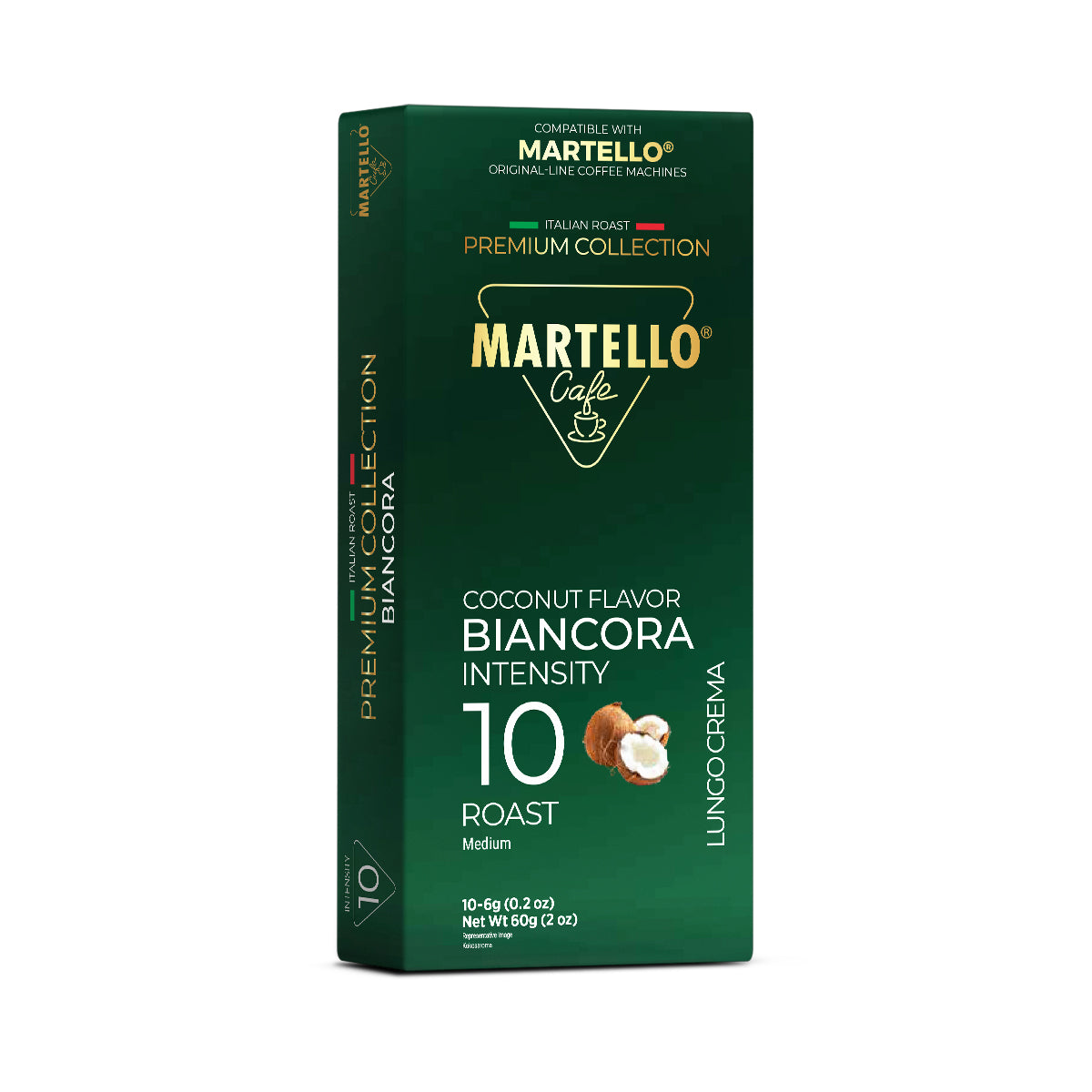 Kaffee BIANCORA Lungo Crema Kokos - 10 Kapseln