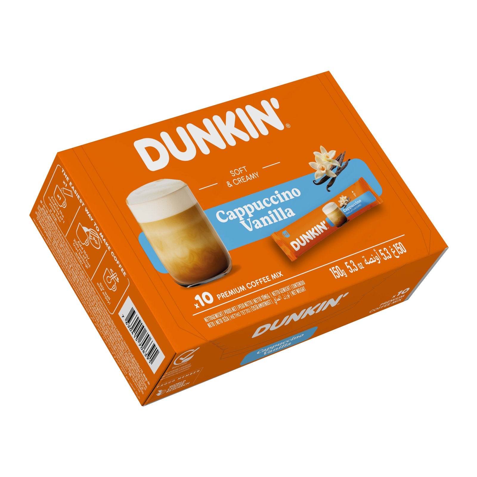 DUNKIN' Cappuccino Vanilla Sticks - 10 Sticks